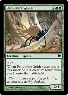 【Foil】《暗影の蜘蛛/Penumbra Spider》[MMA] 緑C