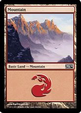 【Foil】(244)《山/Mountain》[M14] 土地