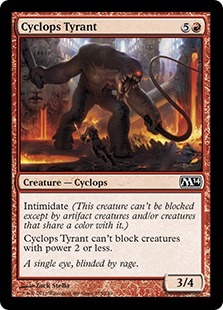 《サイクロプスの暴君/Cyclops Tyrant》[M14] 赤C