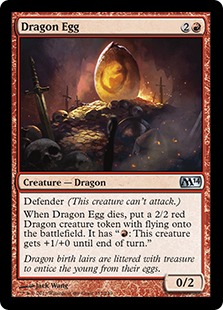 【Foil】《ドラゴンの卵/Dragon Egg》[M14] 赤U