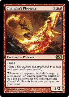 【Foil】《チャンドラのフェニックス/Chandra's Phoenix》[M14] 赤R