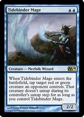 《潮縛りの魔道士/Tidebinder Mage》[M14] 青R