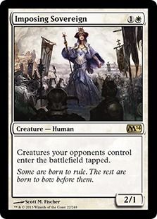 【Foil】《威圧する君主/Imposing Sovereign》[M14] 白R