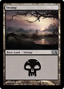 【Foil】(239)《沼/Swamp》[M14] 土地