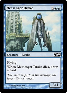 《伝書ドレイク/Messenger Drake》[M14] 青C
