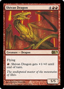 【Foil】《シヴ山のドラゴン/Shivan Dragon》(ヒストリープロモ)[流星マーク] 赤R