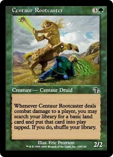 《根づけケンタウロス/Centaur Rootcaster》[JUD] 緑C