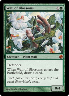 【Foil】《花の壁/Wall of Blossoms》[FtV:Twenty] 緑R