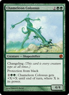 【Foil】《カメレオンの巨像/Chameleon Colossus》[FtV:Twenty] 緑R