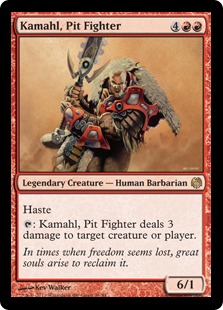 《ピット・ファイター、カマール/Kamahl, Pit Fighter》[HvM] 赤R