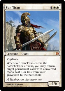【Foil】《太陽のタイタン/Sun Titan》[HvM] 白R