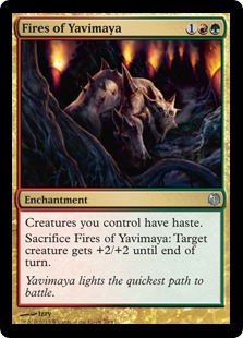 《ヤヴィマヤの火/Fires of Yavimaya》[HvM] 金U