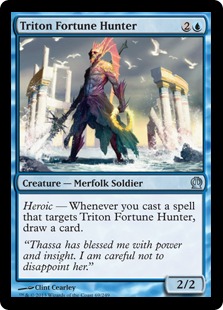 【Foil】《トリトンの財宝狩り/Triton Fortune Hunter》[THS] 青U