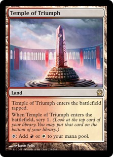 【Foil】《凱旋の神殿/Temple of Triumph》[THS] 土地R
