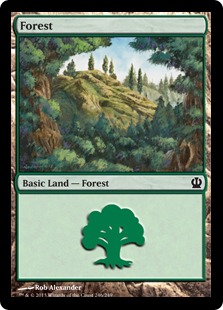 【Foil】(246)《森/Forest》[THS] 土地