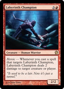 《迷宮の勇者/Labyrinth Champion》[THS] 赤R