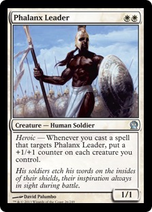 【Foil】《密集軍の指揮者/Phalanx Leader》[THS] 白U