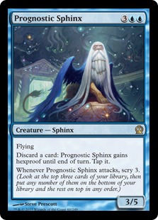 《予知するスフィンクス/Prognostic Sphinx》[THS] 青R