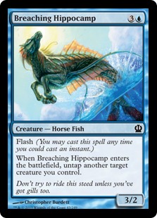 【Foil】《水跳ねの海馬/Breaching Hippocamp》[THS] 青C