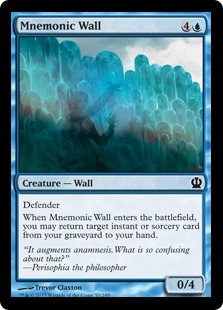 【Foil】《記憶の壁/Mnemonic Wall》[THS] 青C