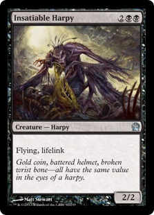 《強欲なハーピー/Insatiable Harpy》[THS] 黒U