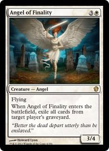 《決断の天使/Angel of Finality》[C13] 白R