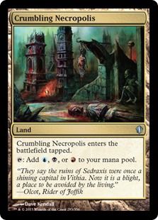 《崩れゆく死滅都市/Crumbling Necropolis》[C13] 土地U