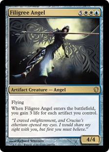 《金線の天使/Filigree Angel》[C13] 金R