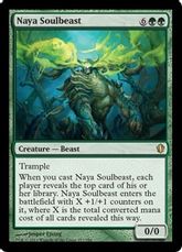 《ナヤの霊獣/Naya Soulbeast》[C13] 緑R