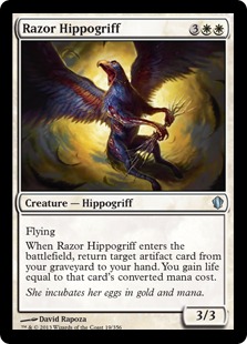 《剃刀のヒポグリフ/Razor Hippogriff》[C13] 白U