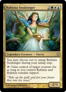 《魂の歌姫ルビニア/Rubinia Soulsinger》[C13] 金R