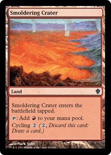 《薄煙の火口/Smoldering Crater》[C13] 土地C