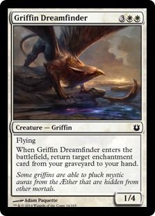 《グリフィンの夢掴み/Griffin Dreamfinder》[BNG] 白C