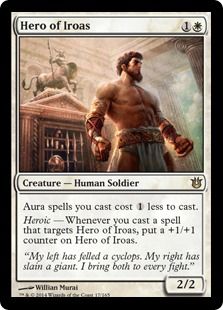 《イロアスの英雄/Hero of Iroas》[BNG] 白R