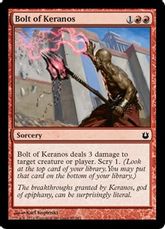 【Foil】《ケラノスの稲妻/Bolt of Keranos》[BNG] 赤C