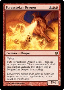 【Foil】《炉焚きのドラゴン/Forgestoker Dragon》[BNG] 赤R