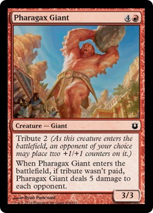 【Foil】《ファラガックスの巨人/Pharagax Giant》[BNG] 赤C