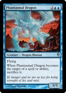 《幻影のドラゴン/Phantasmal Dragon》[JvV] 青U