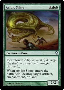 《酸のスライム/Acidic Slime》[JvV] 緑U