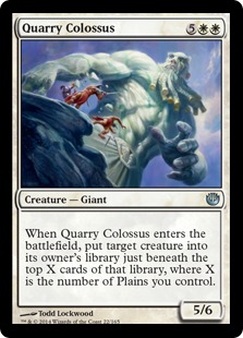 《採石場の巨人/Quarry Colossus》[JOU] 白U