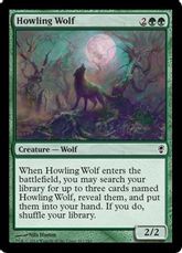 【Foil】《遠吠えする狼/Howling Wolf》[CNS] 緑C