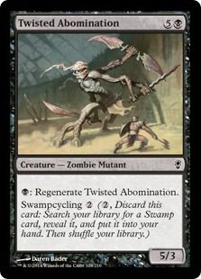 【Foil】《よじれた嫌悪者/Twisted Abomination》[CNS] 黒C