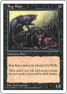 《沼ネズミ/Bog Rats》[5ED] 黒C