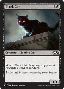 【Foil】《黒猫/Black Cat》[M15] 黒C
