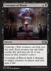 【Foil】《血の誓約/Covenant of Blood》[M15] 黒C