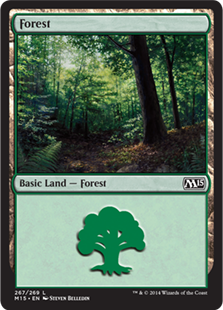【Foil】(267)《森/Forest》[M15] 土地