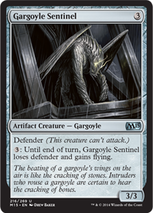 【Foil】《ガーゴイルの歩哨/Gargoyle Sentinel》[M15] 茶U