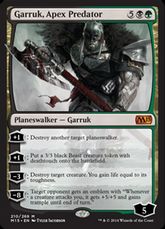 《頂点捕食者、ガラク/Garruk, Apex Predator》[M15] 金R