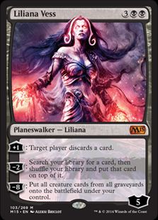《リリアナ・ヴェス/Liliana Vess》[M15] 黒R