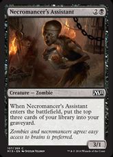 【Foil】《屍術士の助手/Necromancer's Assistant》[M15] 黒C